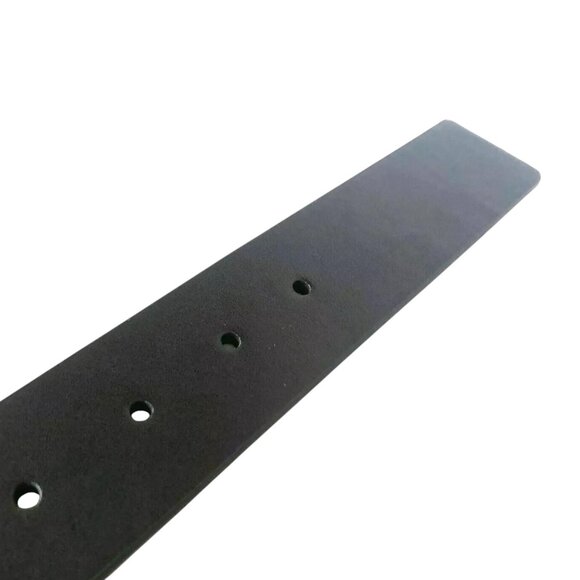 True Religion Leather Belt Heavyweight Horseshoe Buckle Black - Picture 5 of 6